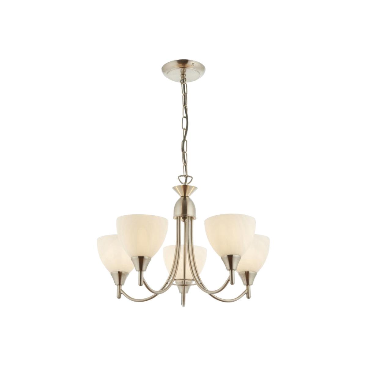 Olivia's Adley 5 Pendant Light Satin Chrome
