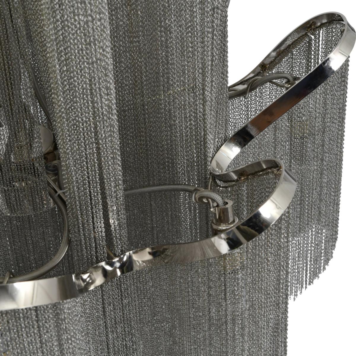 Libra Niagara Silver Chain 12 Light Pendant Lamp Medium – image 5