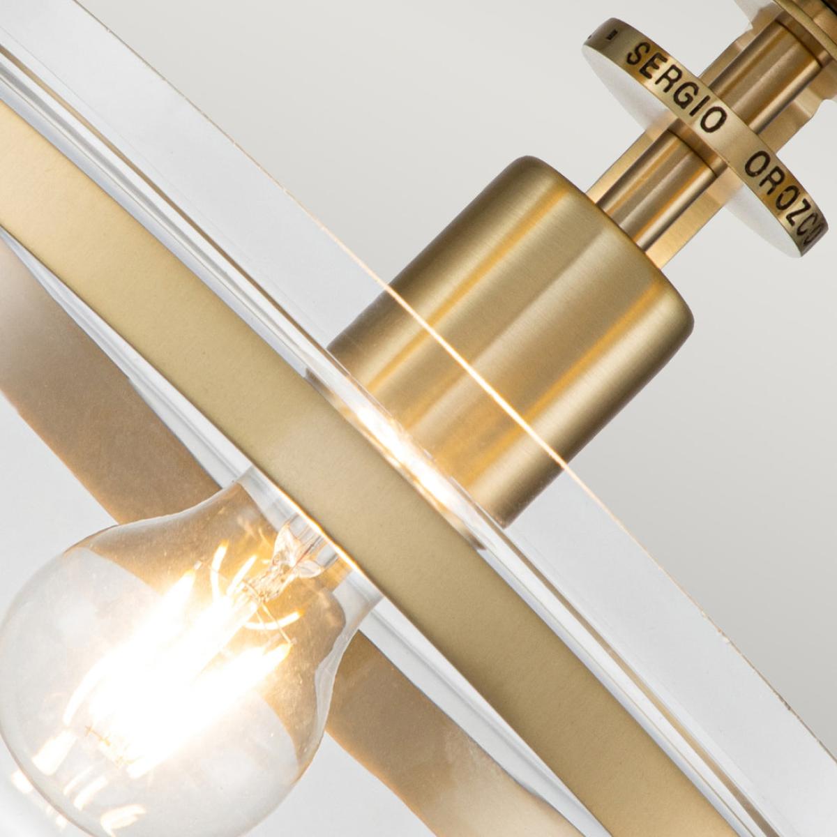 Quoizel Penn Station 1 Light Semi Flush Light in Brass – image 4