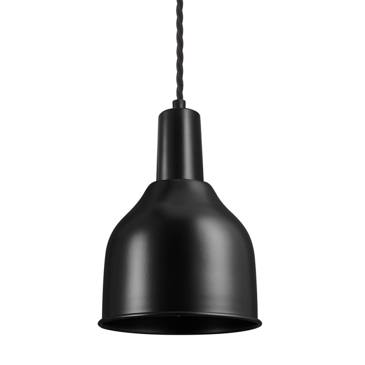Industville Sleek 7 Inch Cone Pendant / Black and Brass Holder – image 2