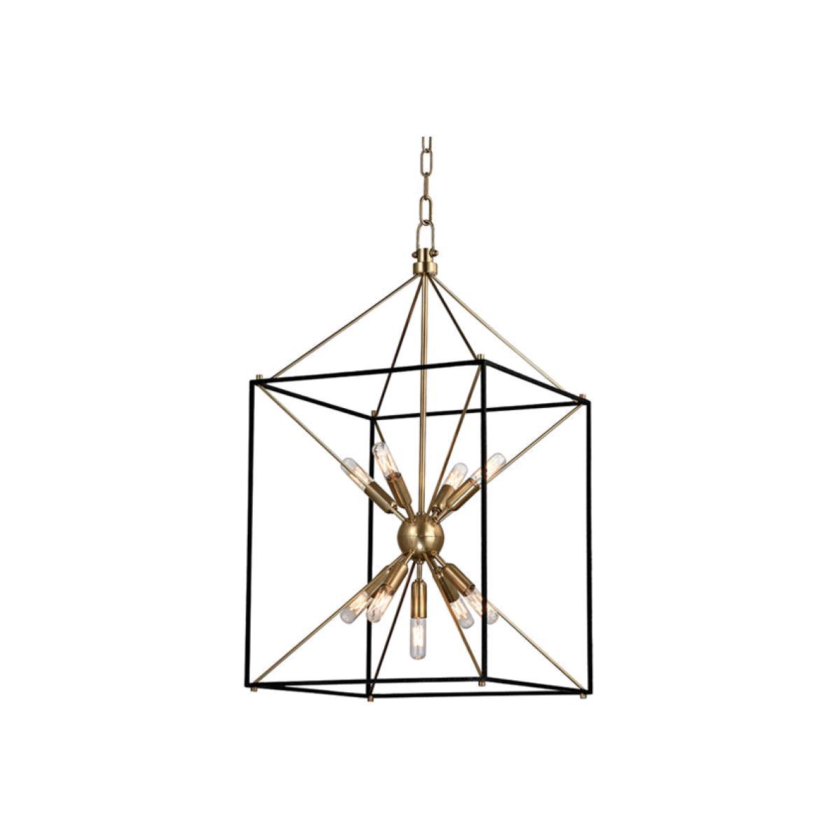 Hudson Valley Lighting Glendale Brass 9 Light Pendant