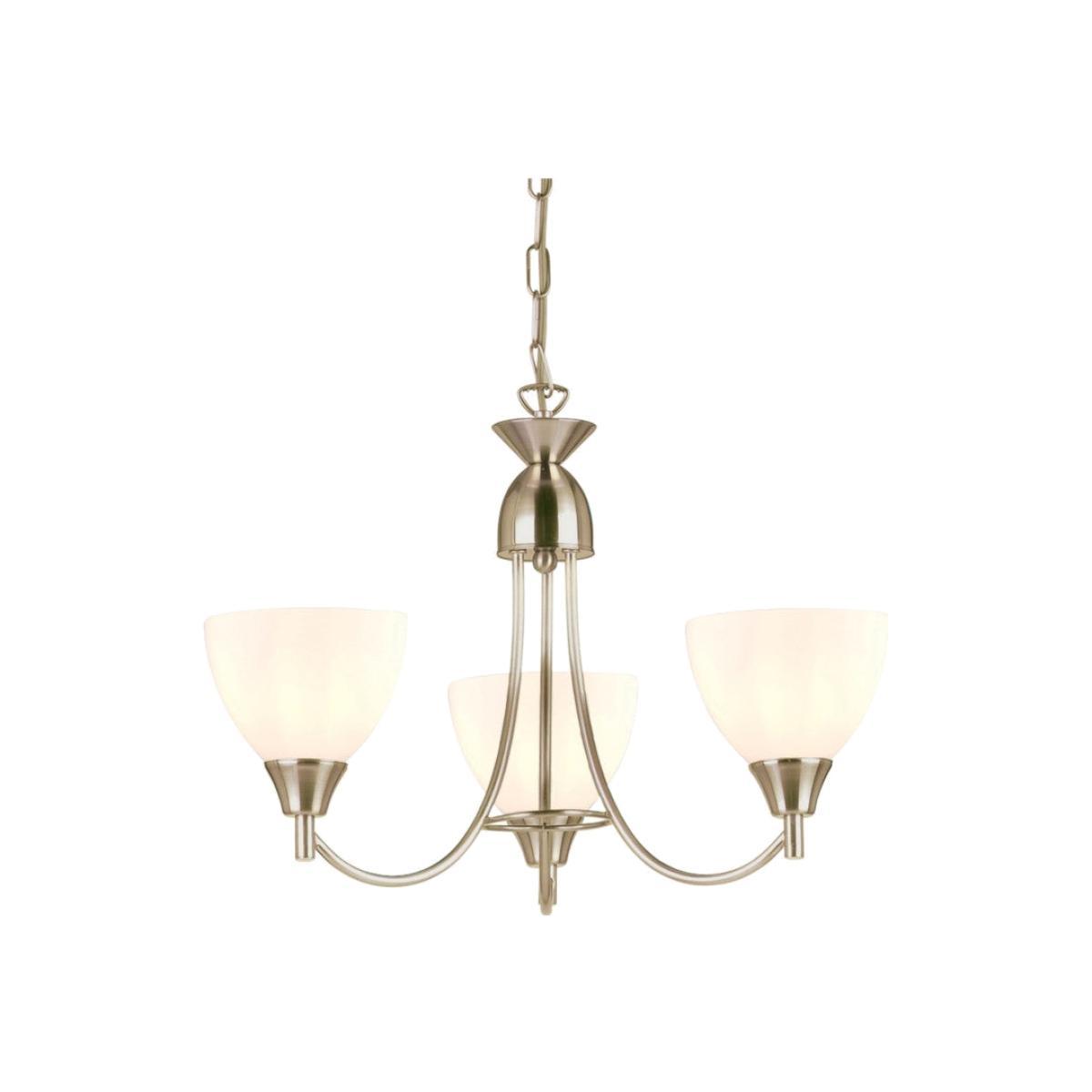 Gallery Direct Alton 3 Pendant Light Satin Chrome