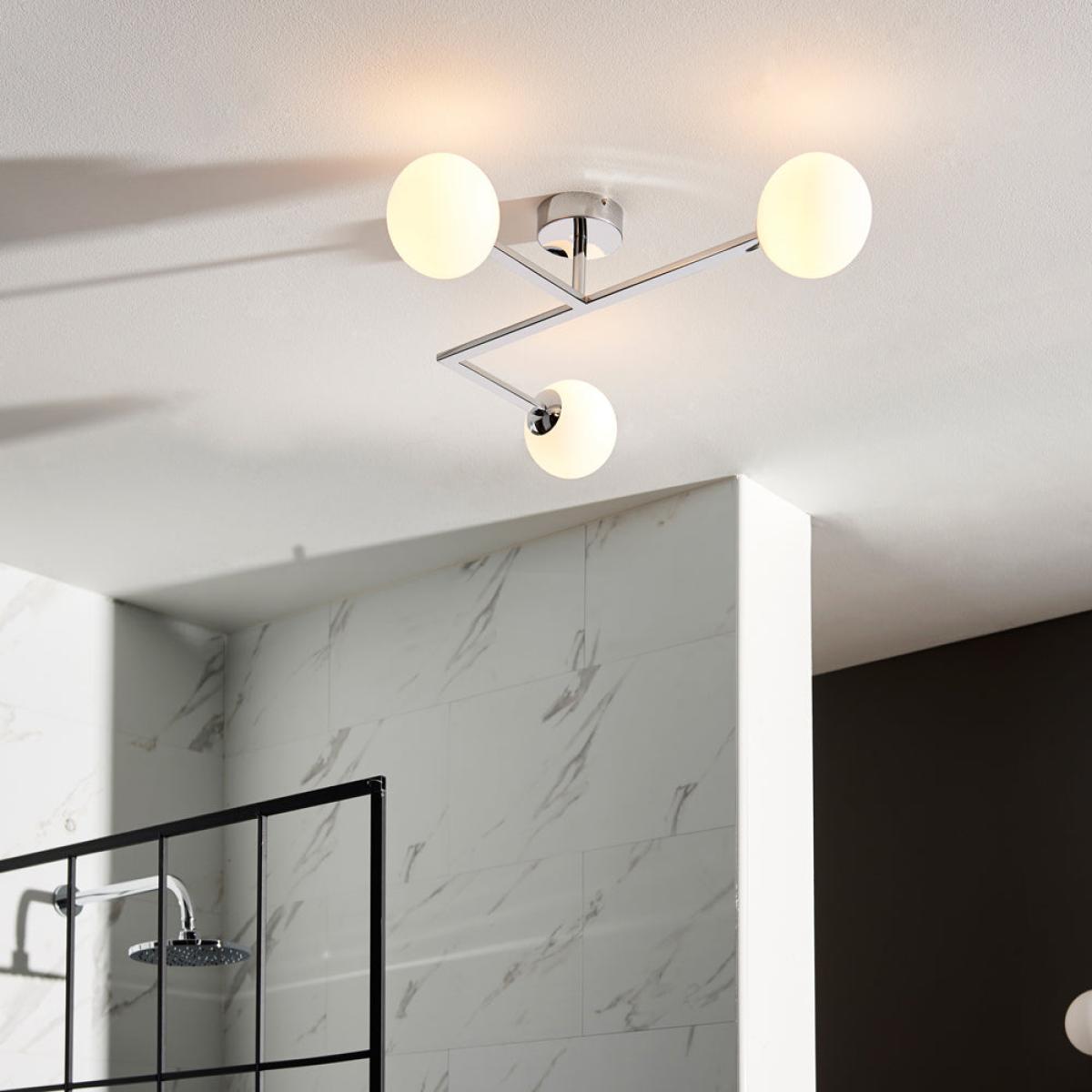 Olivia's Brooklyn Bathroom 3 Ceiling Light in Chrome – image 1