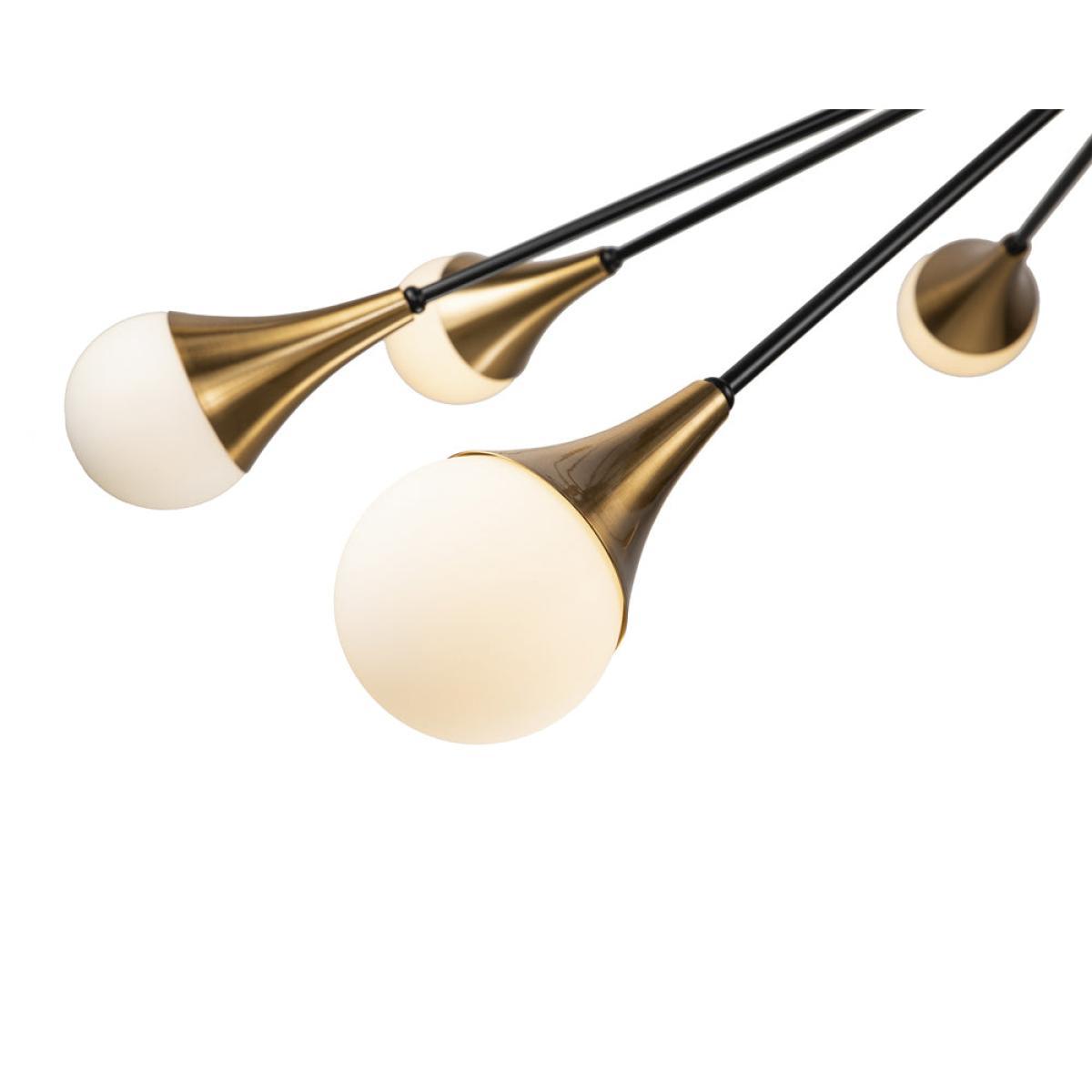 Liang & Eimil Gamma Vase Pendant Light Black Antique Brass – image 2