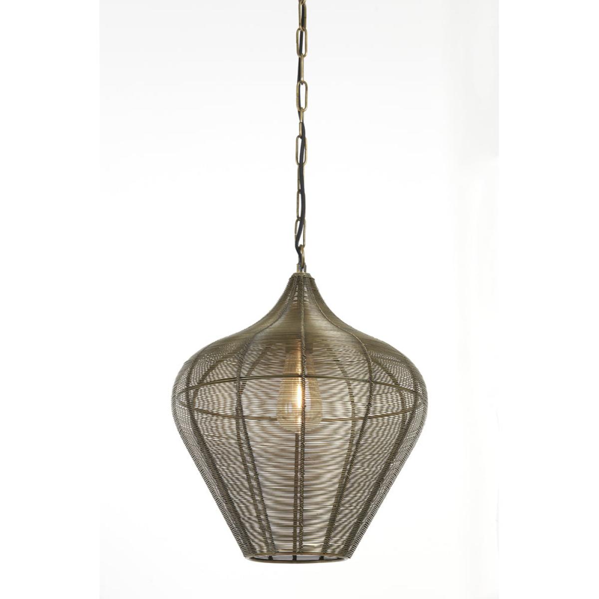 Light & Living Alvaro Pendant Antique Bronze - Discontinued / Large – image 13