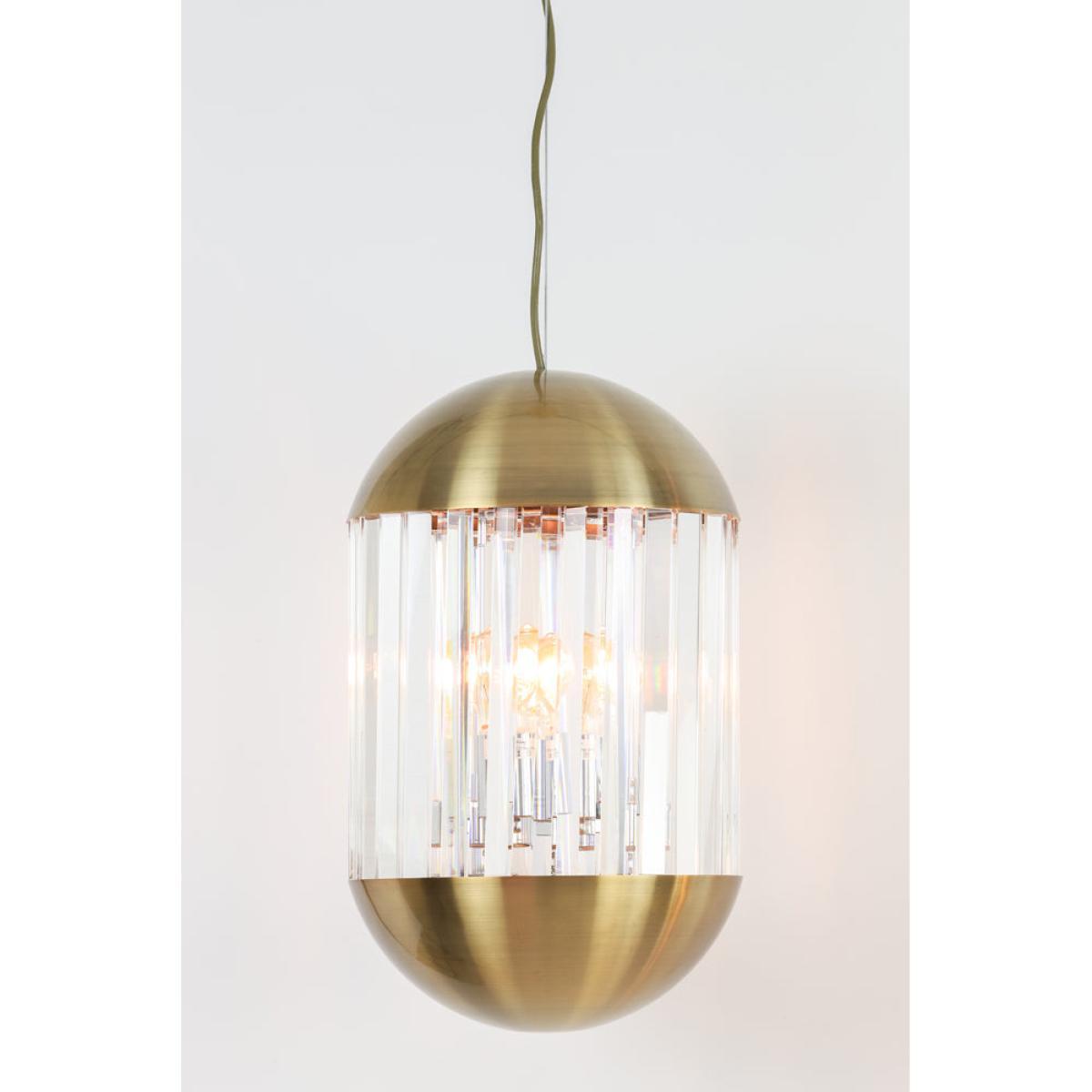Light & Living Grayson Pendant Bronze And Clear / Small – image 2