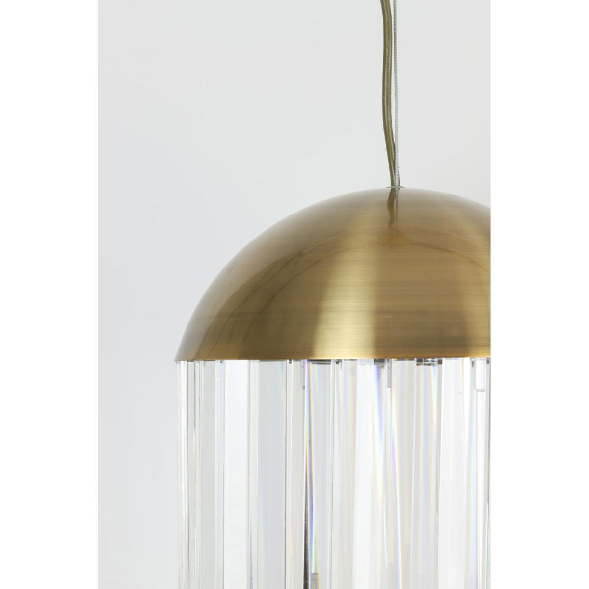 Light & Living Grayson Pendant Bronze And Clear / Small – image 3