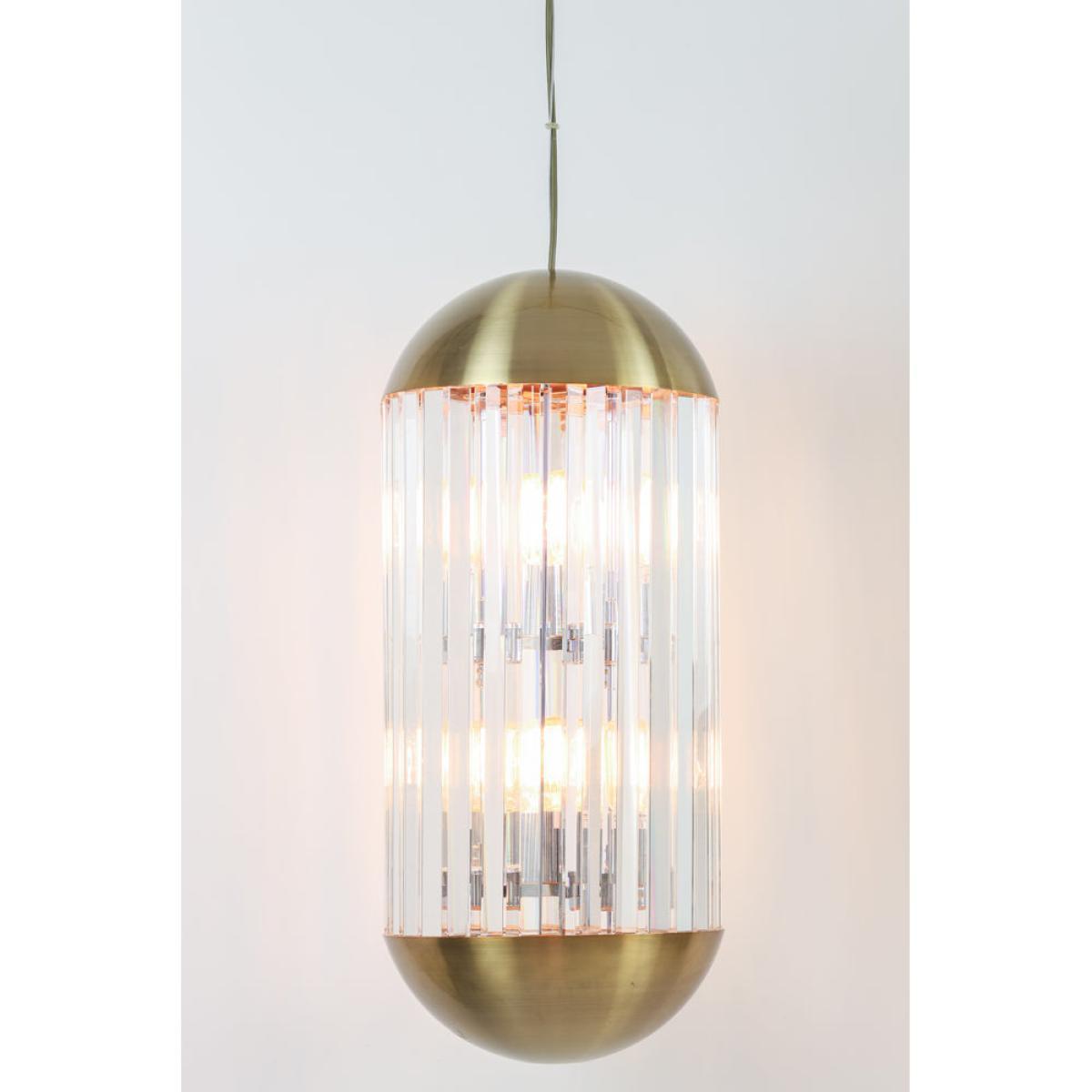 Light & Living Grayson Pendant Bronze And Clear / Small – image 8