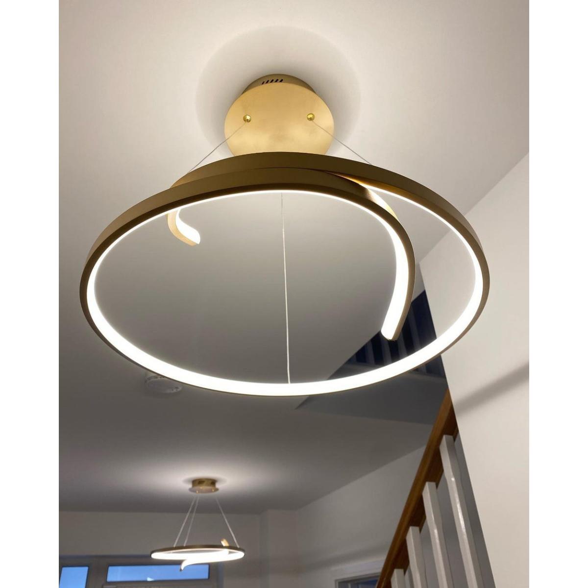 Gallery Direct Rafe Pendant Light / Brushed Gold – image 4
