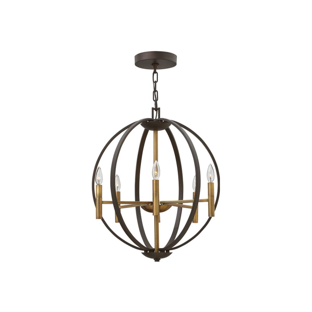 Elstead Euclid 6 Light Pendant Spanish Bronze – image 1