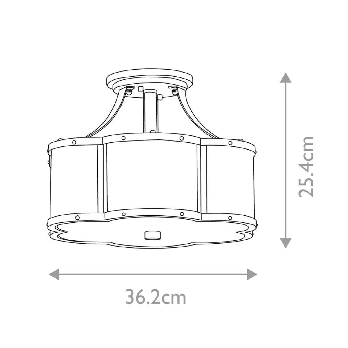 Quintiesse Chance 2 Light Semiflush Mount – image 16