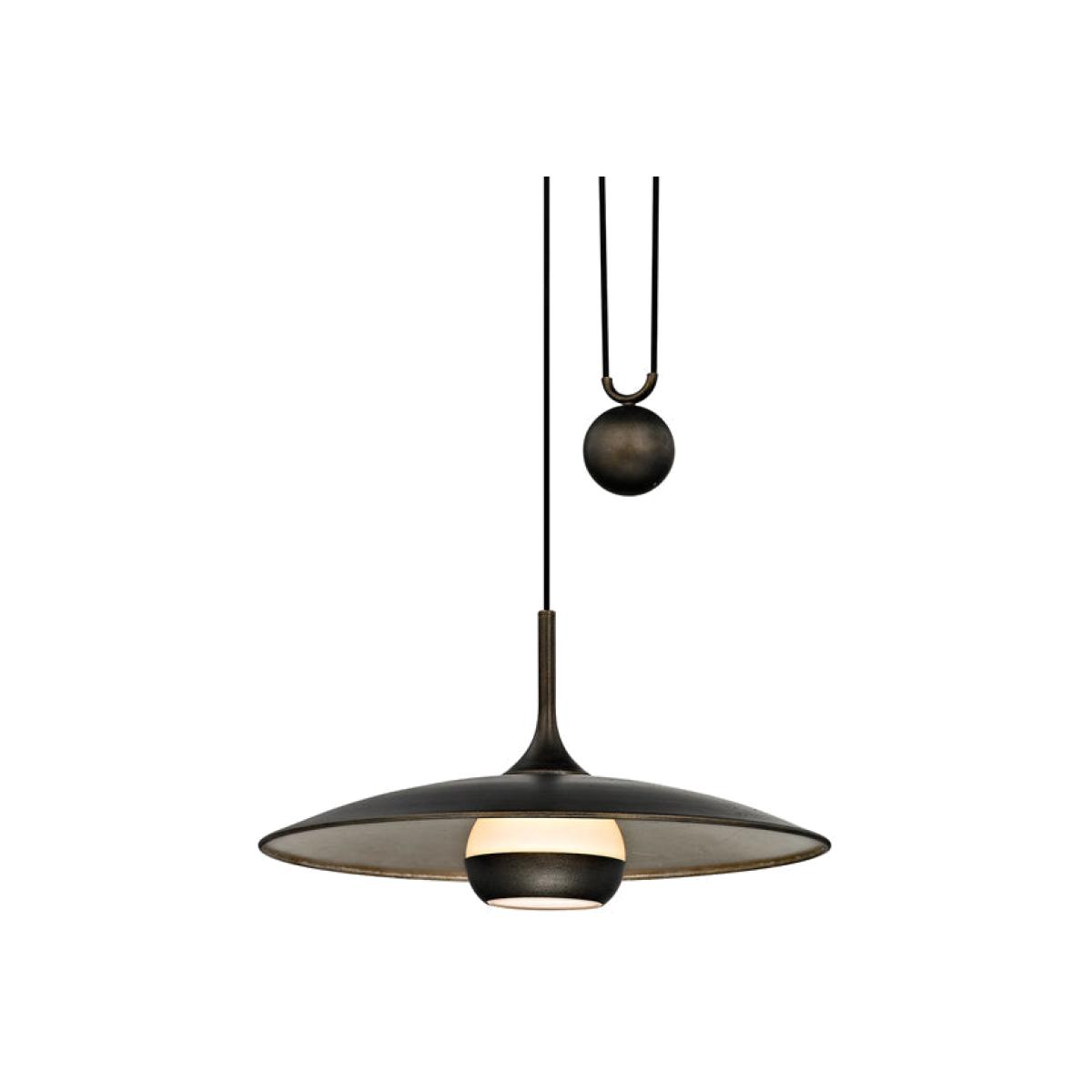 Hudson Valley Lighting Alchemy Hand-Worked Iron 1lt Pendant | Outlet – image 1