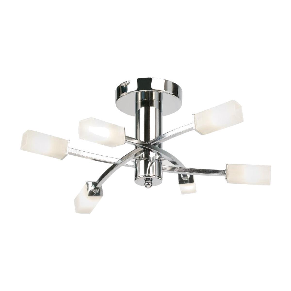 Gallery Direct Havana 6 Ceiling Lamp Chrome