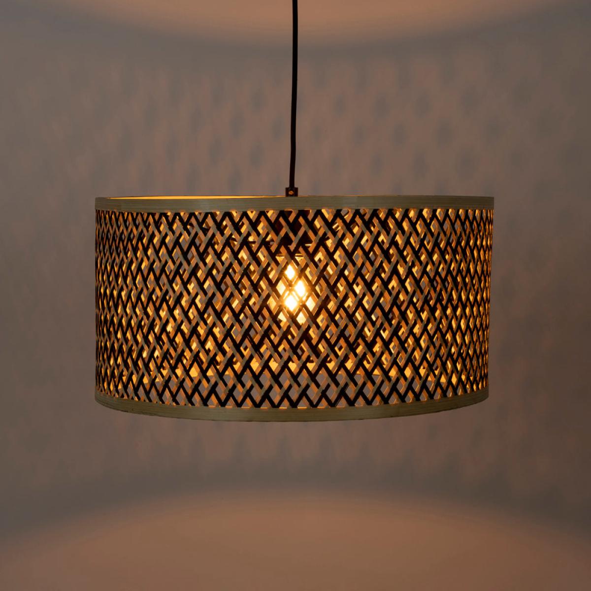 Olivia's Nordic Living Collection Ishmael Pendant Light in Bamboo / Small – image 2