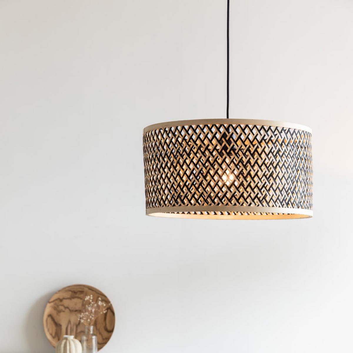 Olivia's Nordic Living Collection Ishmael Pendant Light in Bamboo / Small – image 11