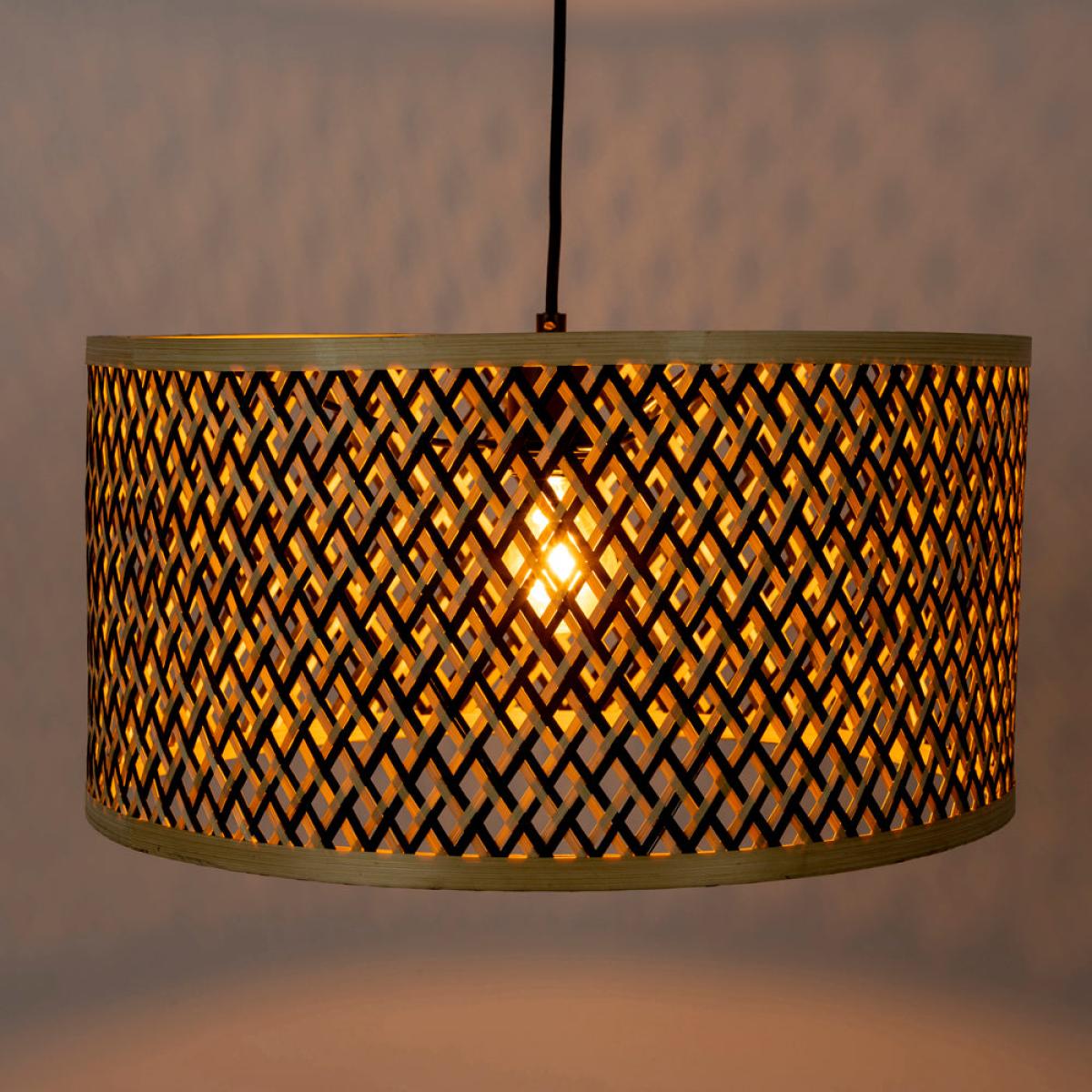 Olivia's Nordic Living Collection Ishmael Pendant Light in Bamboo / Small – image 8