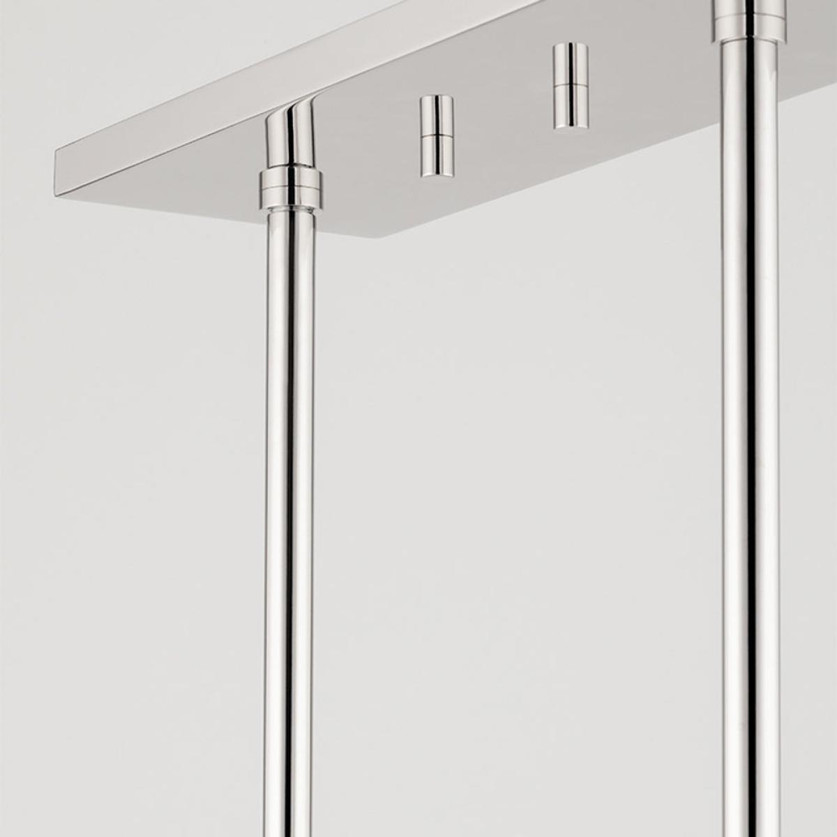 Hudson Valley Lighting Zara Brass Base And White W/Black Trim Shade Pendant / Large – image 6