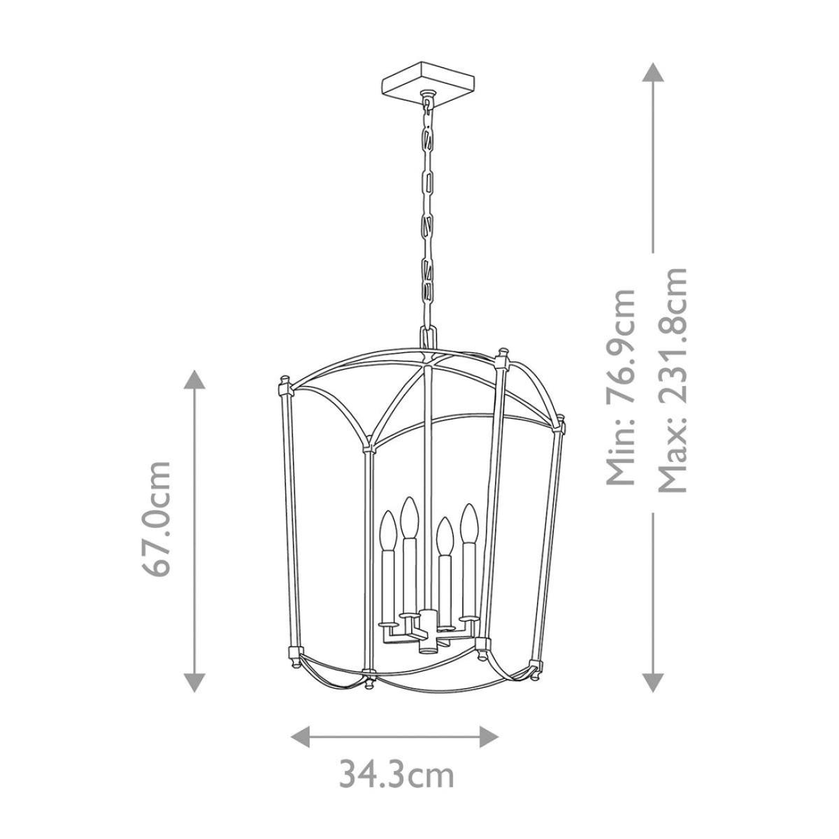 Quintiesse Thayer 4 Light Pendant – image 7