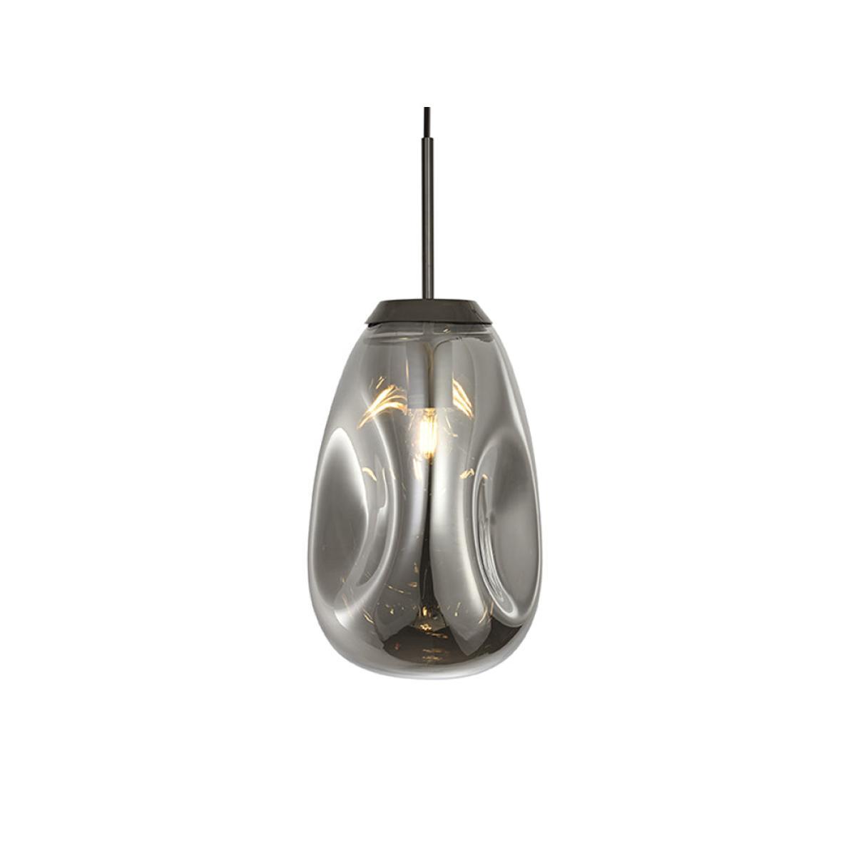 Present Time Blown Glass Pendant Gun Metal Grey / Medium – image 3