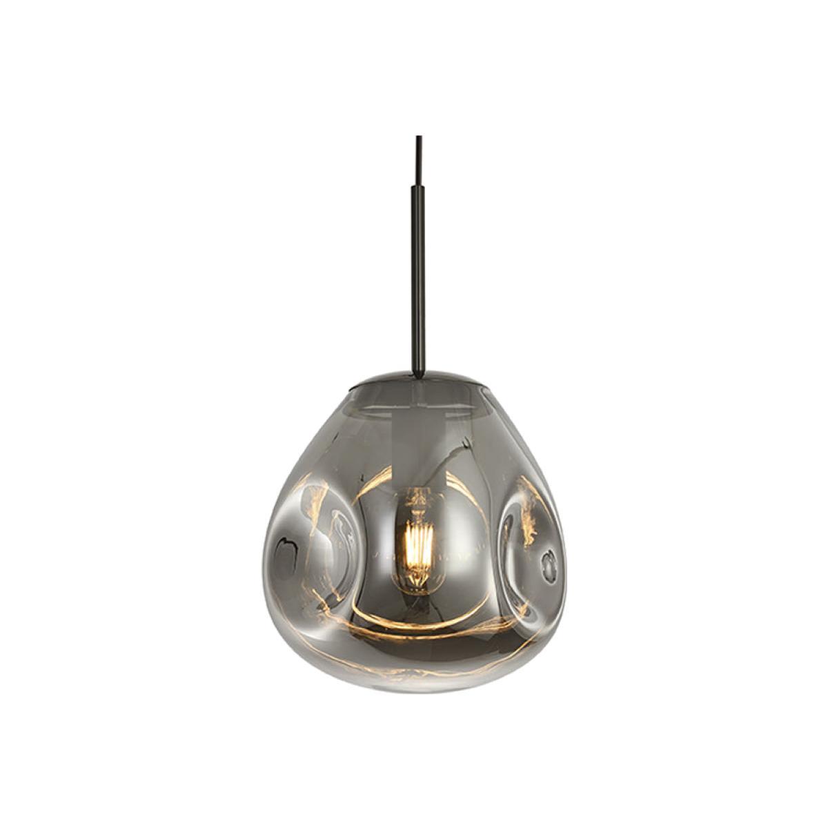 Present Time Blown Glass Pendant Gun Metal Grey / Medium – image 1
