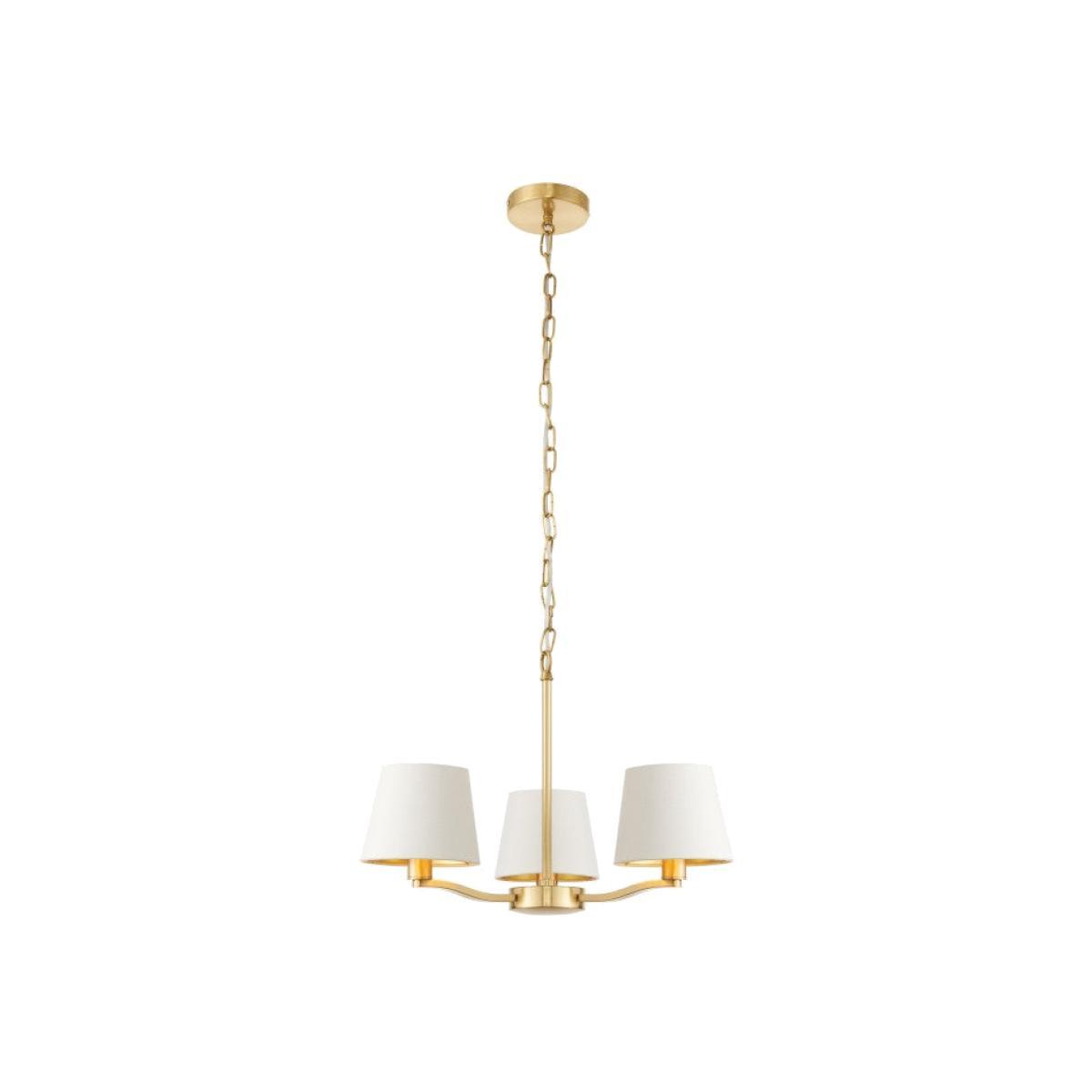 Gallery Direct Harvey 3 Pendant Light Brushed Gold
