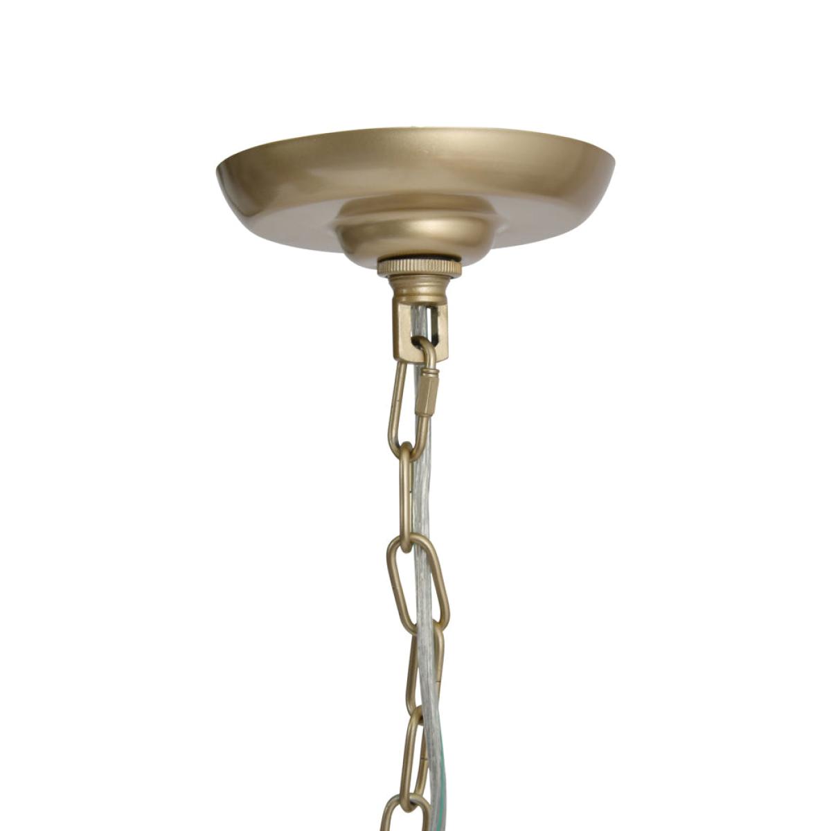 Libra Daisy Champagne Gold And Glass Pendant Chandelier – image 3