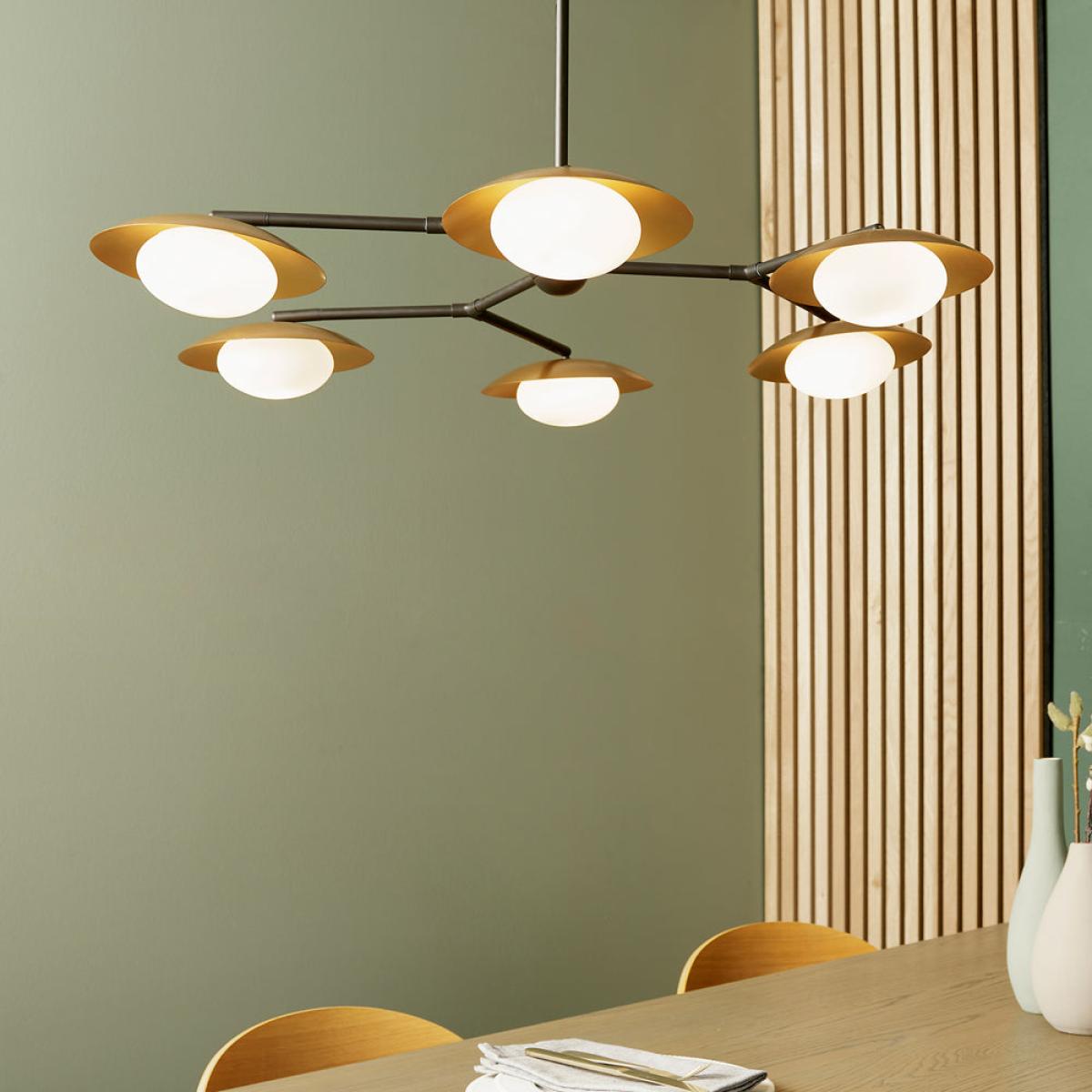 Olivia's Mia 6 Ceiling Light in Bronze – image 3