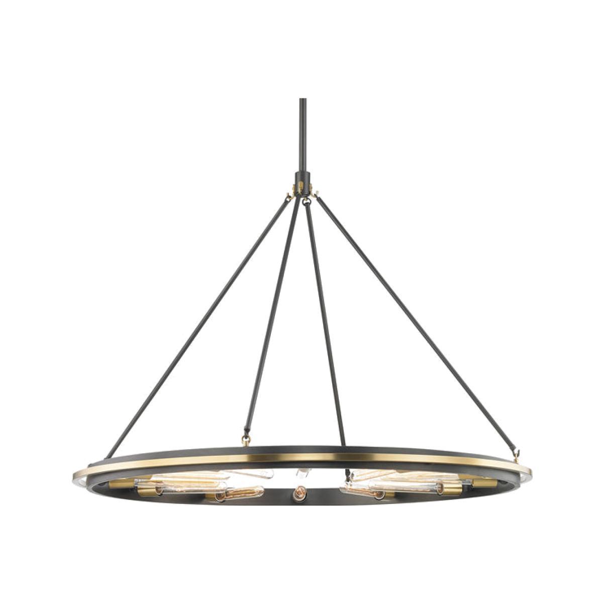 Hudson Valley Lighting Chambers Steel 12 Light Pendant
