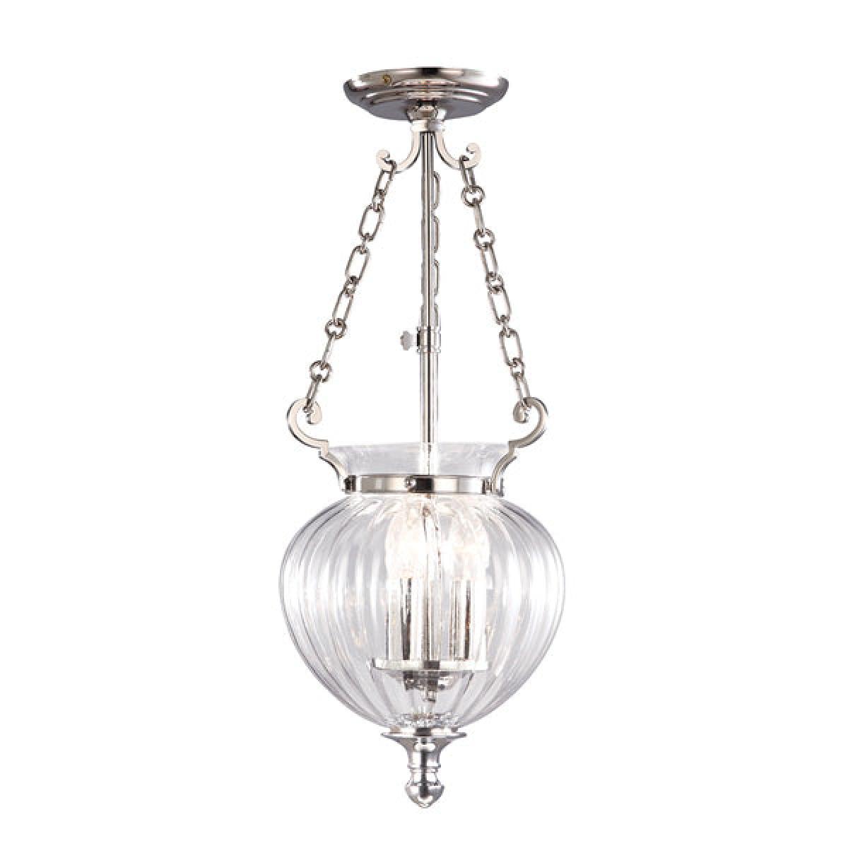 Elstead Finsbury Park 3 Light Pendant Polished Nickel / Small – image 3