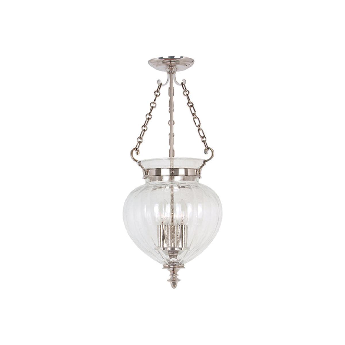 Elstead Finsbury Park 3 Light Pendant Polished Nickel / Small – image 1