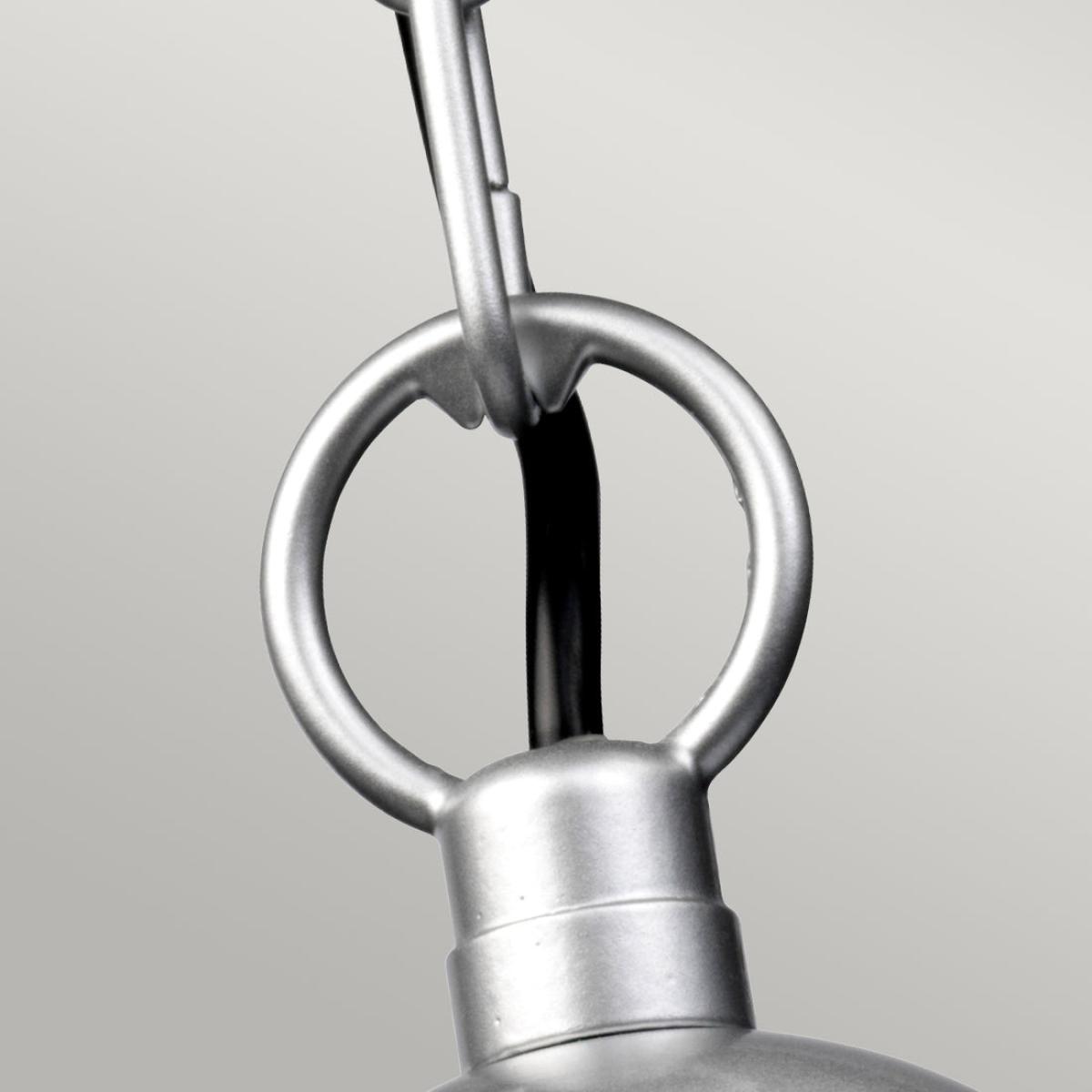 Elstead Lighting Klampenborg 1 Light Chain Lantern in Silver – image 2