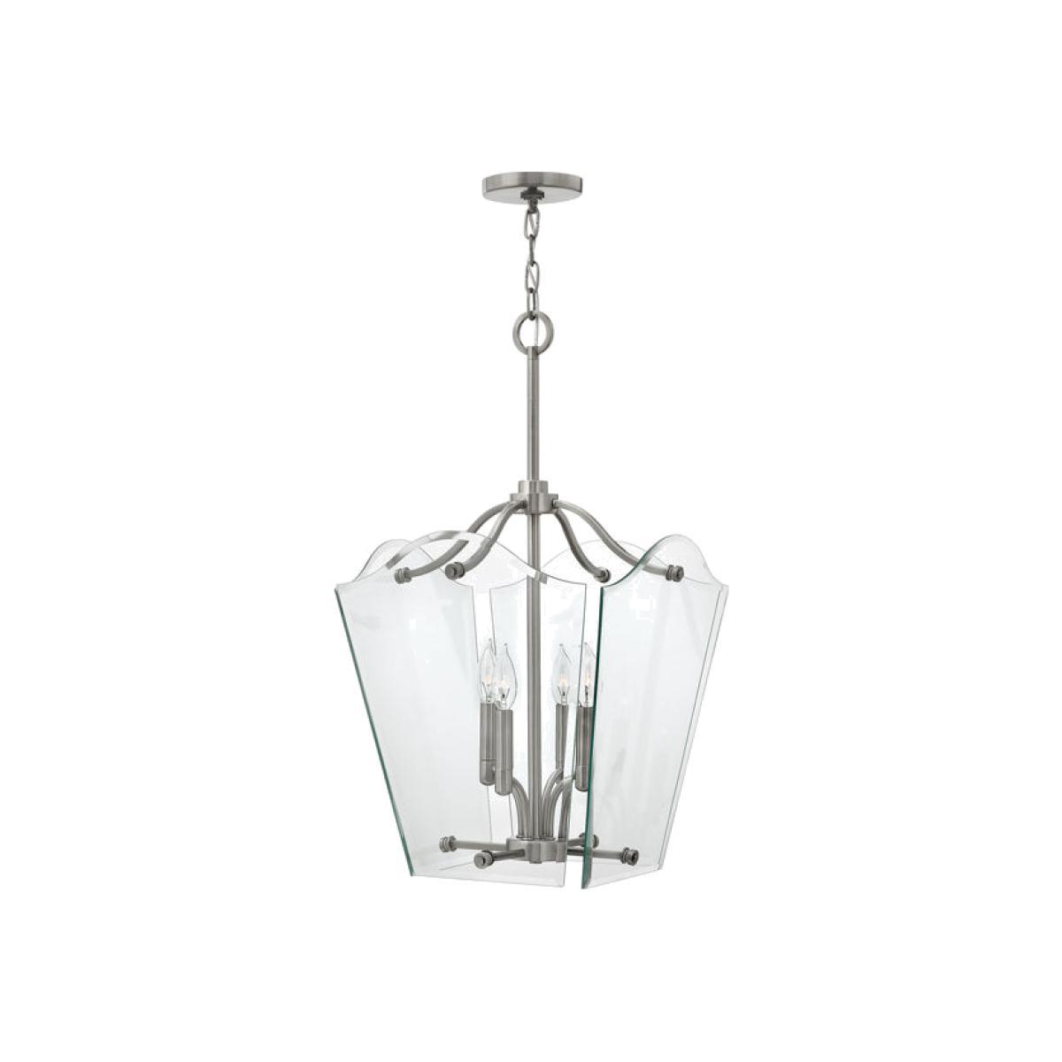 Elstead Wingate 4 Light Pendant Polished Antique Nickel / Small – image 1