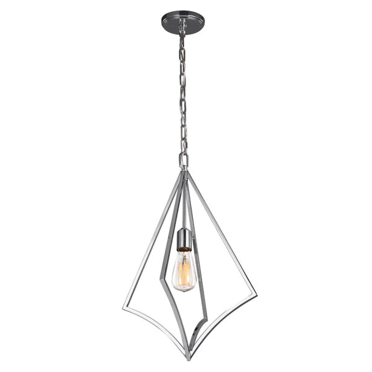 Elstead Nico 1 Light Pendant Polished Chrome / Medium – image 3