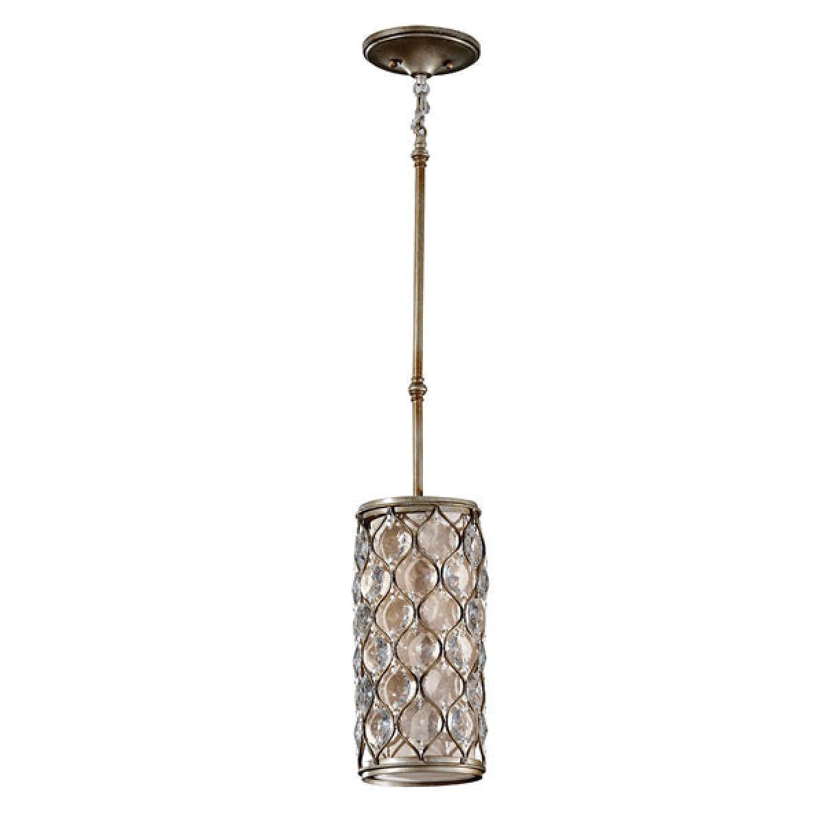 Elstead Lucia 1 Light Pendant Burnished Silver / Medium – image 2
