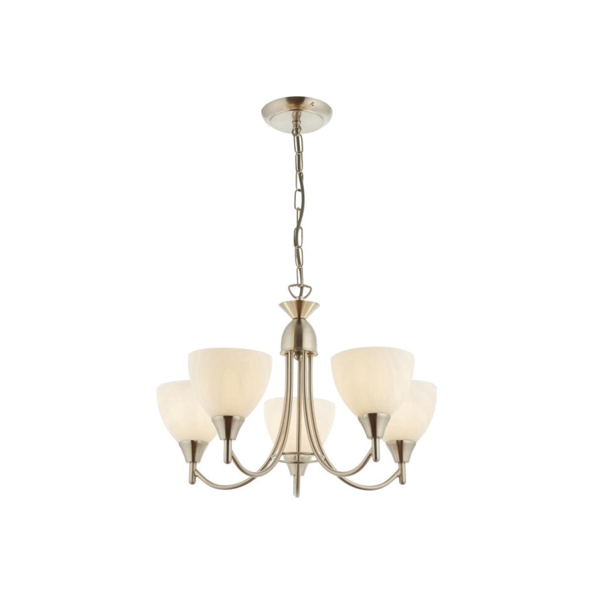 Gallery Direct Alton 5 Pendant Light Satin Chrome