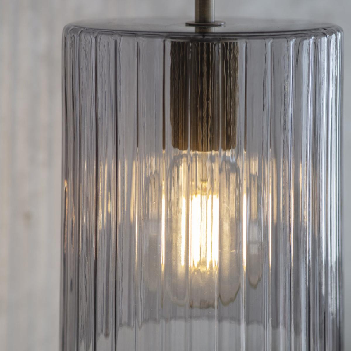 Garden Trading Clarendon Pendant Light in Smoked Glass – image 2