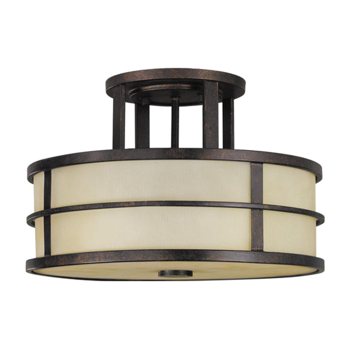 Elstead Fusion 3 Light Ceiling Light Grecian Bronze – image 1
