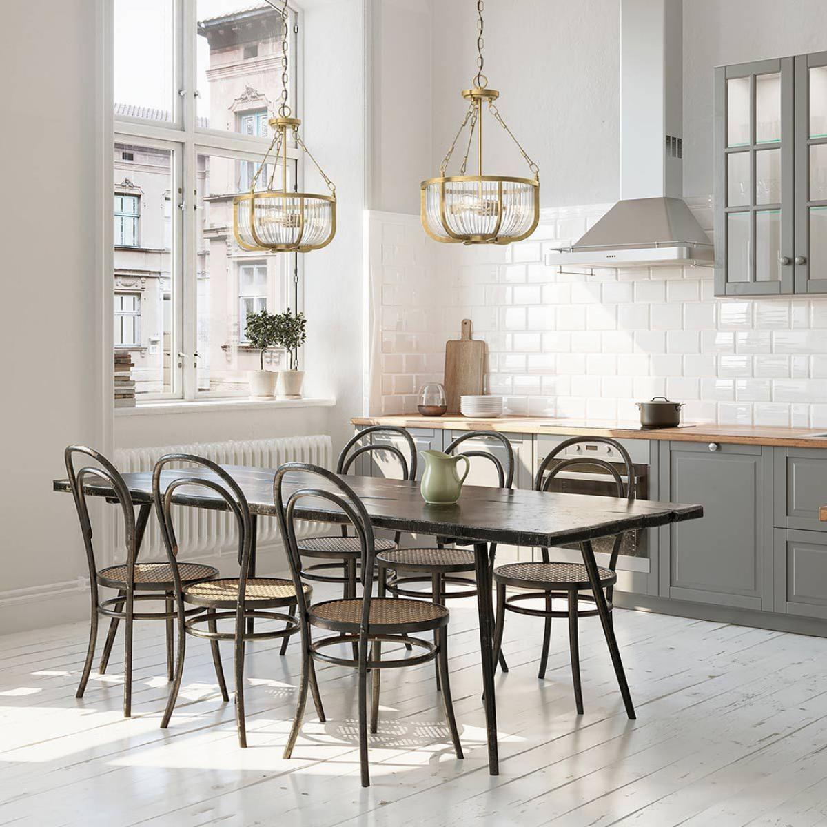 Quintiesse Roux 3 Light Pendant SemiFlush – image 12