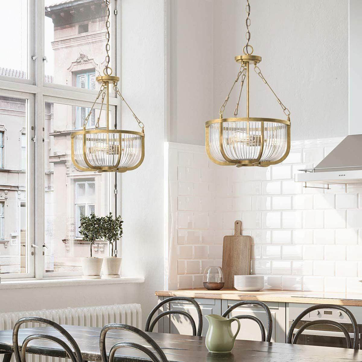 Quintiesse Roux 3 Light Pendant SemiFlush – image 13