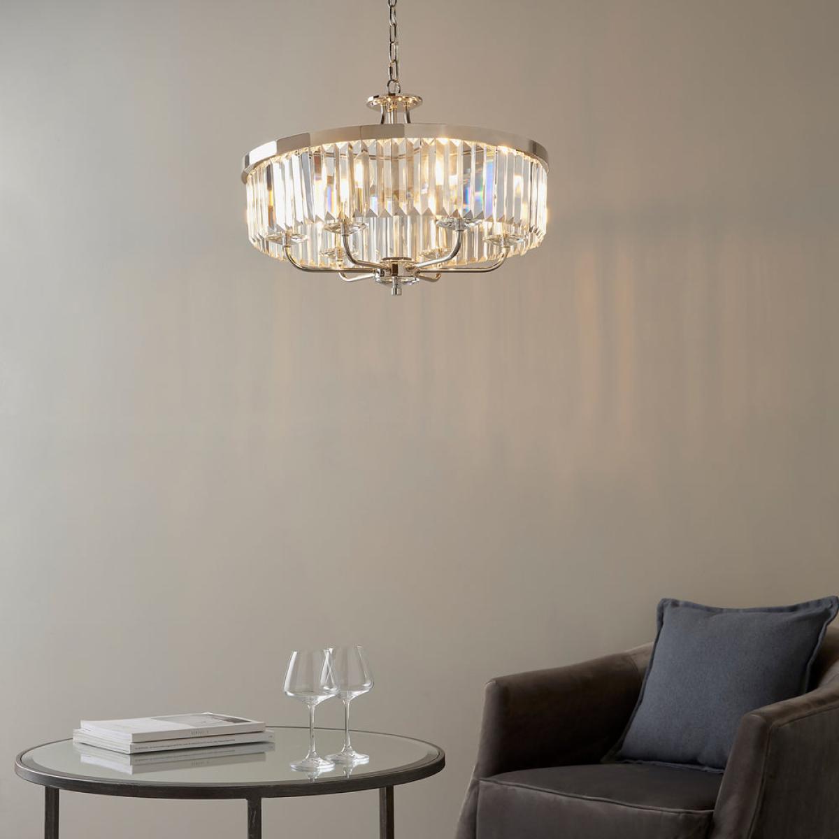 Olivia's Dianna Pendant light in Chrome | Outlet – image 3