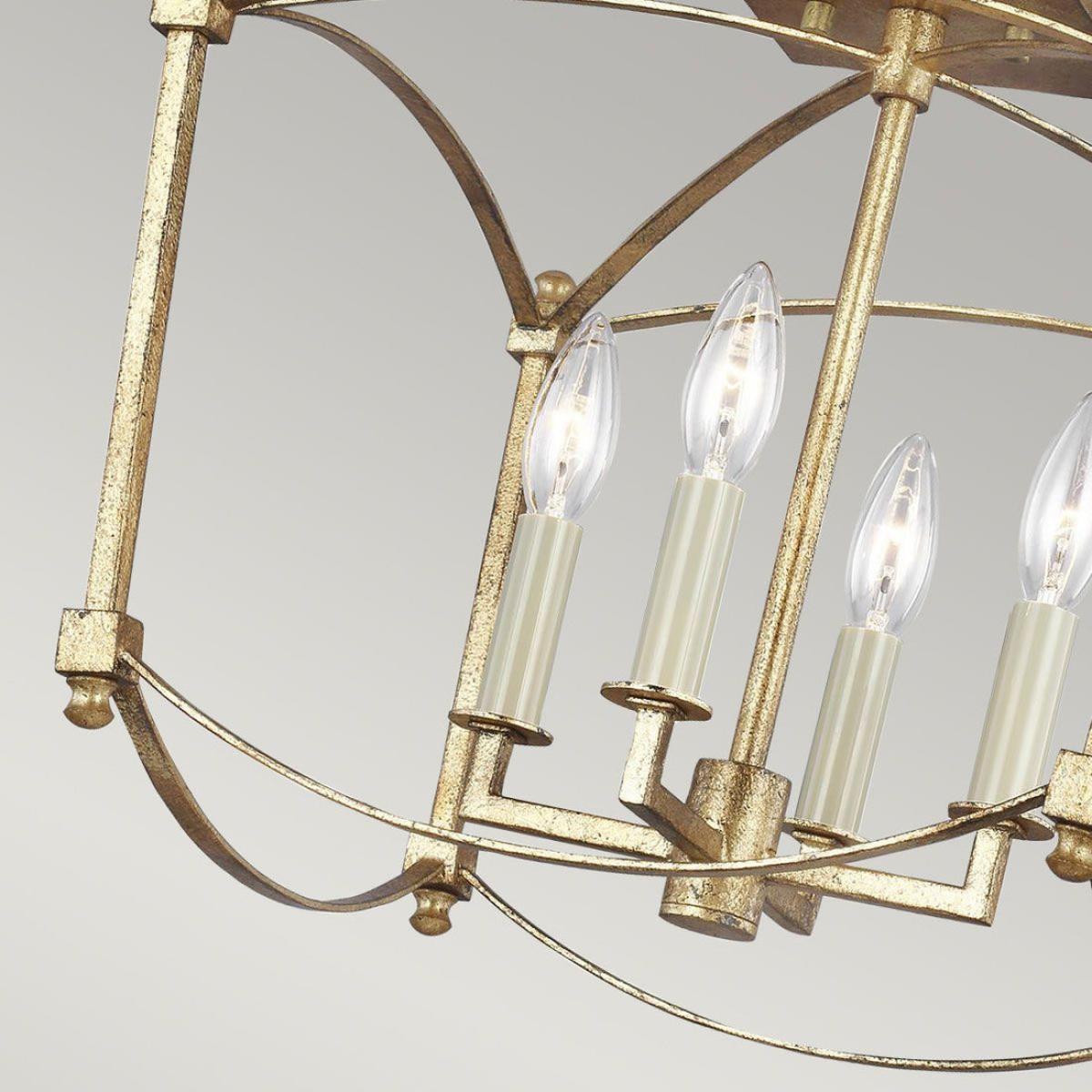 Quintiesse Thayer 4 Light SemiFlush Mount – image 3