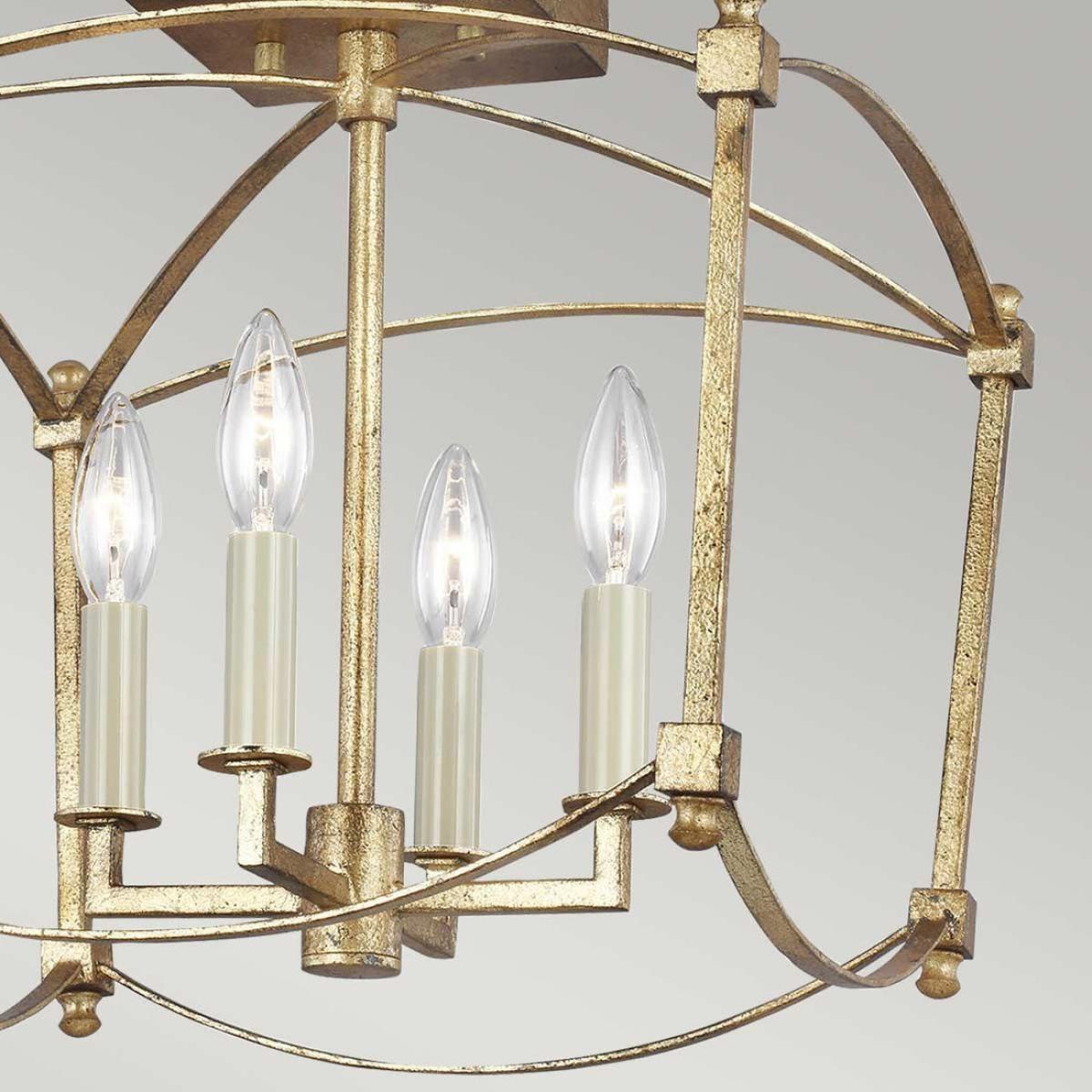 Quintiesse Thayer 4 Light SemiFlush Mount – image 4