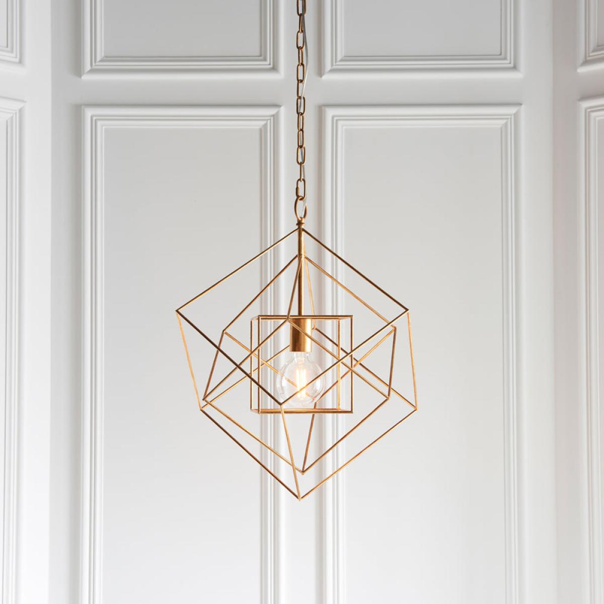 Olivia's Tiffany Small Pendant Light in Gold – image 1