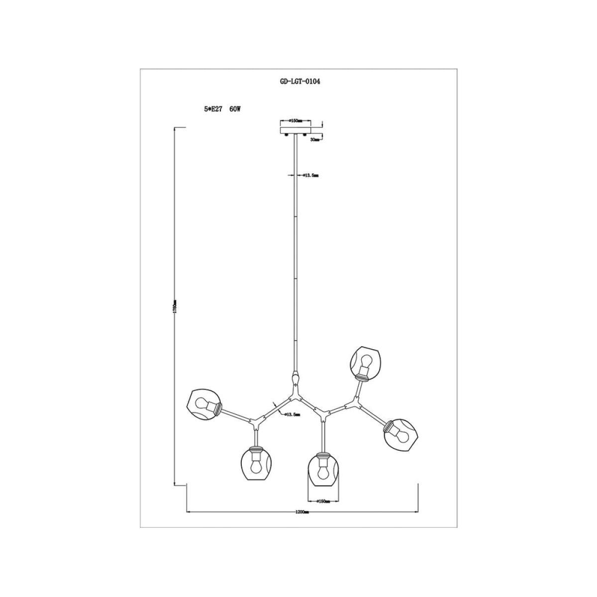 Liang & Eimil Orbital Pendant Lamp Nickel Finish – image 4