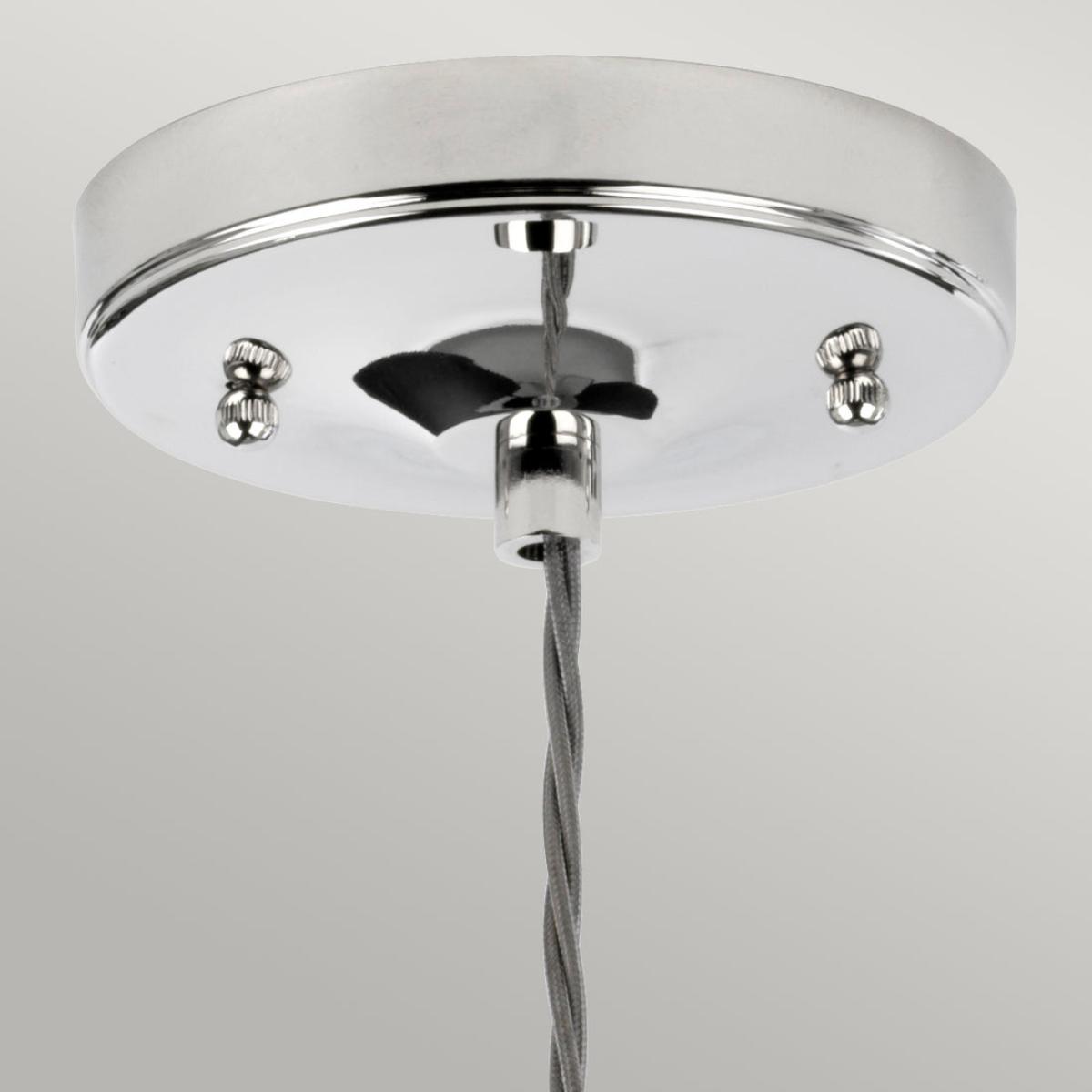 Elstead Lighting Tiber 1 Light Pendant Light in Polished Nickel – image 2
