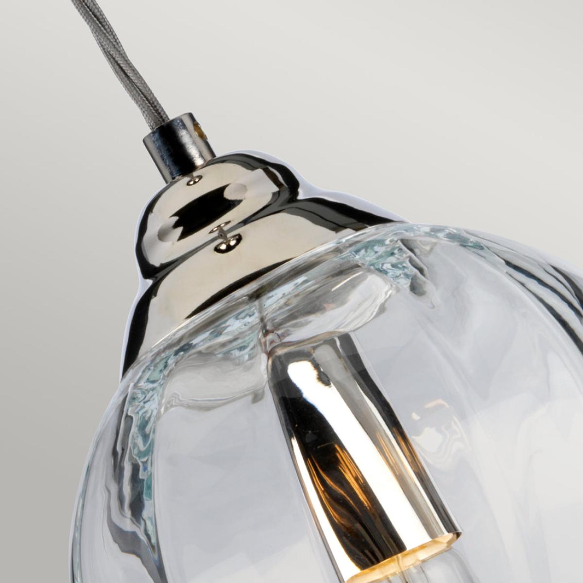 Elstead Lighting Tiber 1 Light Pendant Light in Polished Nickel – image 3