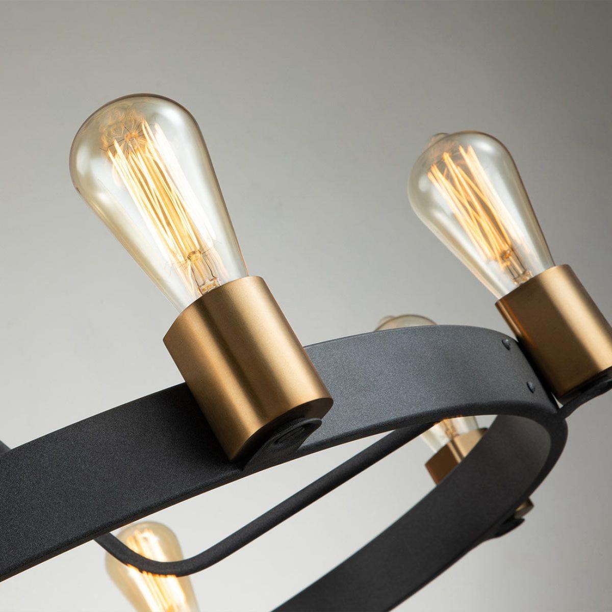 Quintiesse Silas 8 Light Pendant SemiFlush – image 3