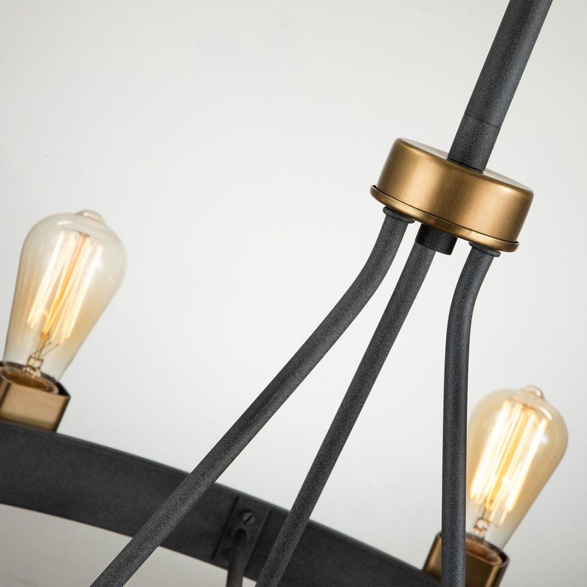 Quintiesse Silas 8 Light Pendant SemiFlush – image 4