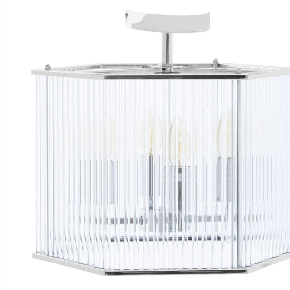 Olivia's Lorrie Hexagonal Ceiling Light Chrome – image 4