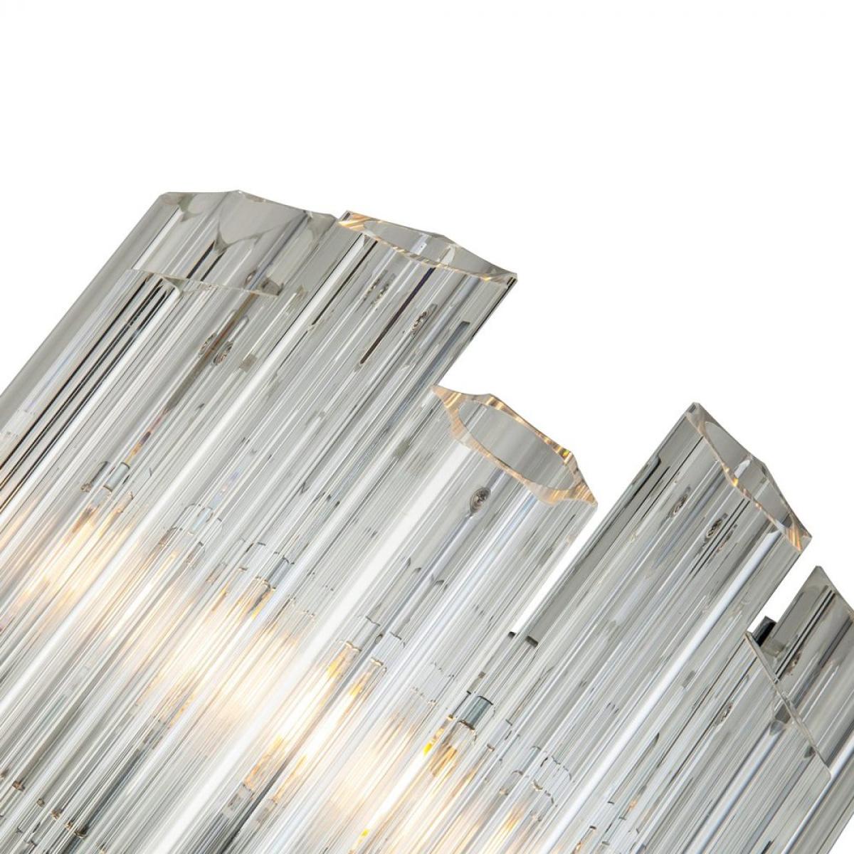 Liang & Eimil Quartz Wall Light Clear Translucent Crystal & Polished Nickel – image 2